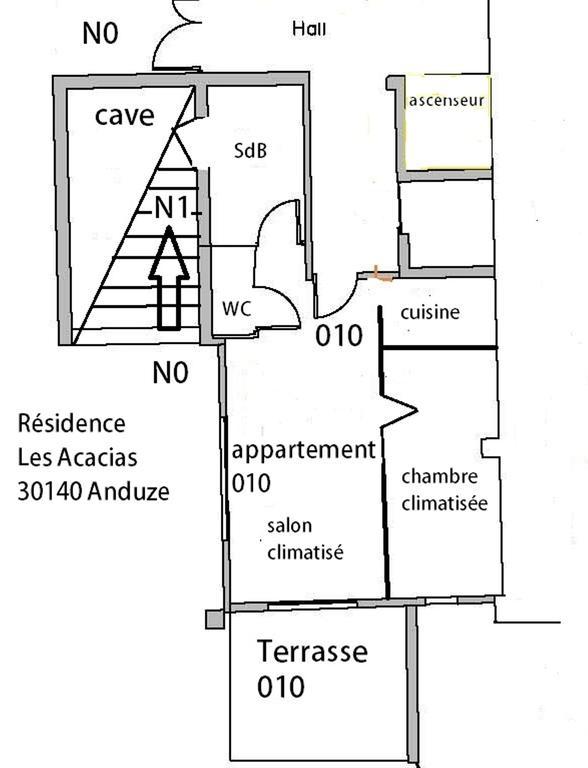 Appartement 10 Des Acacias Anduze Rum bild
